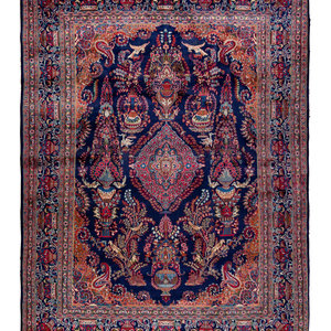 A Kashan Wool Rug 20th Century 12
