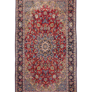 A Kashan Wool Rug Mid-20th