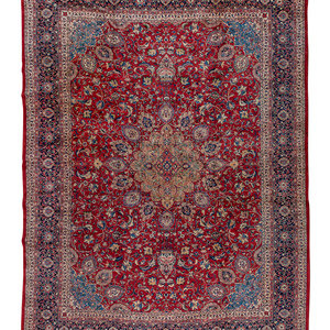 A Kashan Wool Rug Second Half
