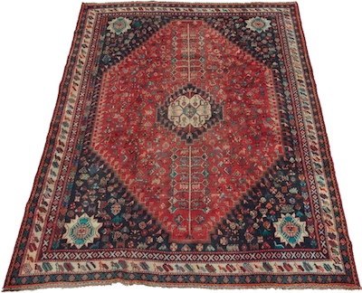 A Kashkai Style Area Carpet Diamond