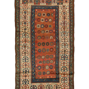 A Kazakh Wool Rug Circa 1900 7 feet