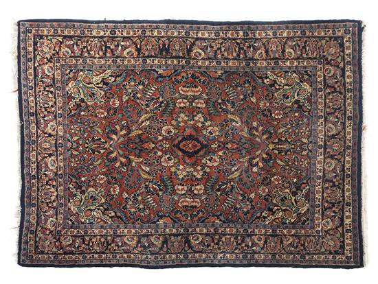 A Kazvin Wool Rug having a