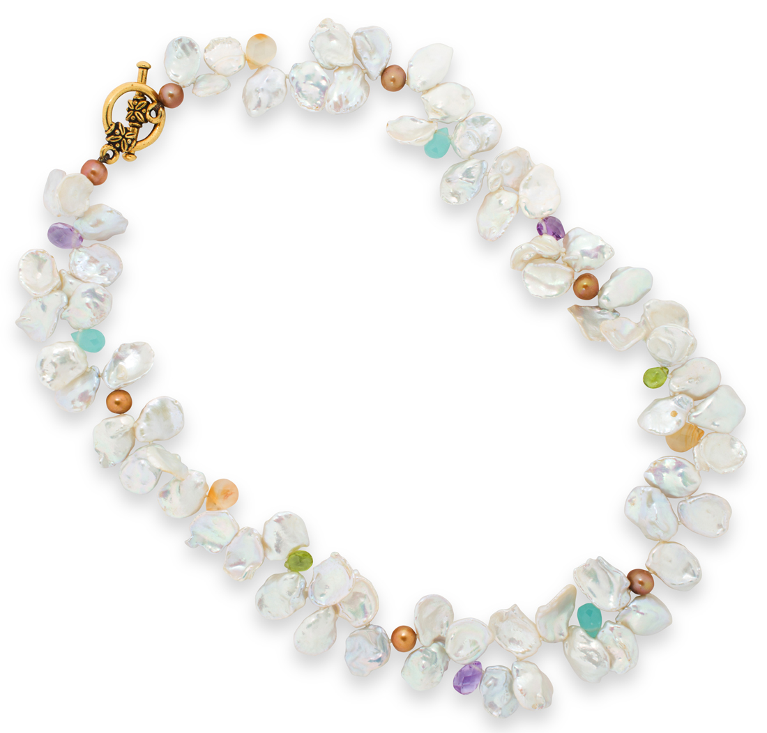 A KESHI PEARL NECKLACE A keshi
