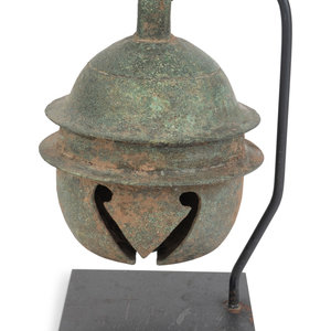 A Khmer Bronze Buffalo Bell