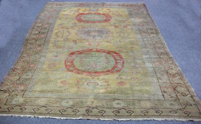 A Khotan rug, East Turkestan, circa