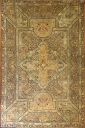 A KIRMAN LAVAR RUG, LATE 19TH