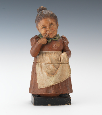 A Kitchen Lady Tobacco Jar Rare