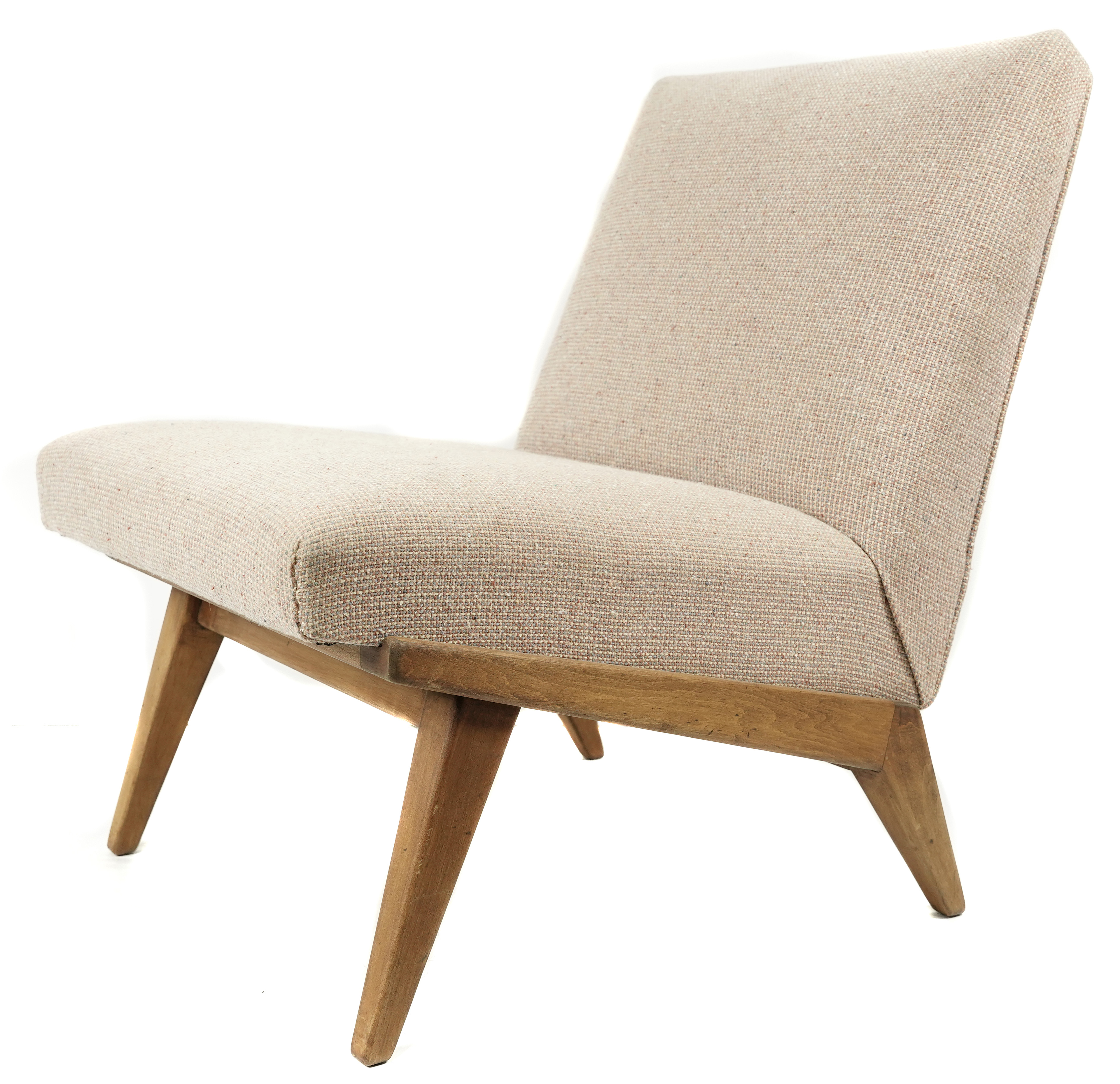 A KNOLL ARMLESS LOUNGE CHAIR A