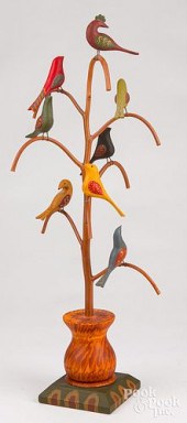 A. KOHR CARVED AND PAINTED BIR