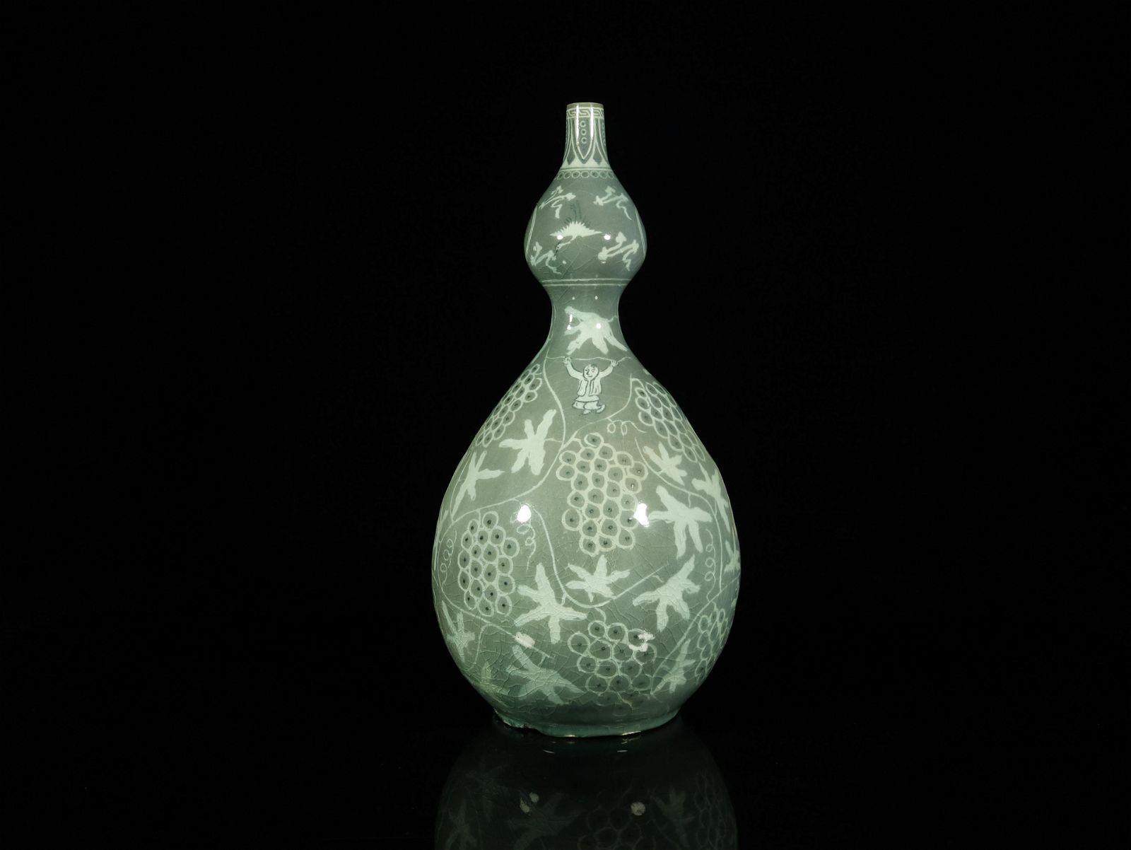 A KOREAN CELADON-GLAZED