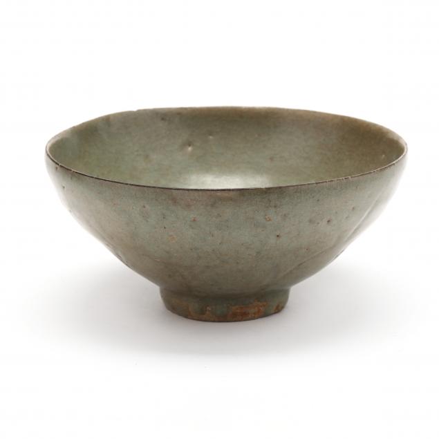 A KOREAN CELADON GLAZED LOTUS BOWL