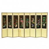 A KOREAN EIGHT-PANEL FOLDING S