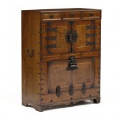 A KOREAN INLAID TANSU CHEST WI