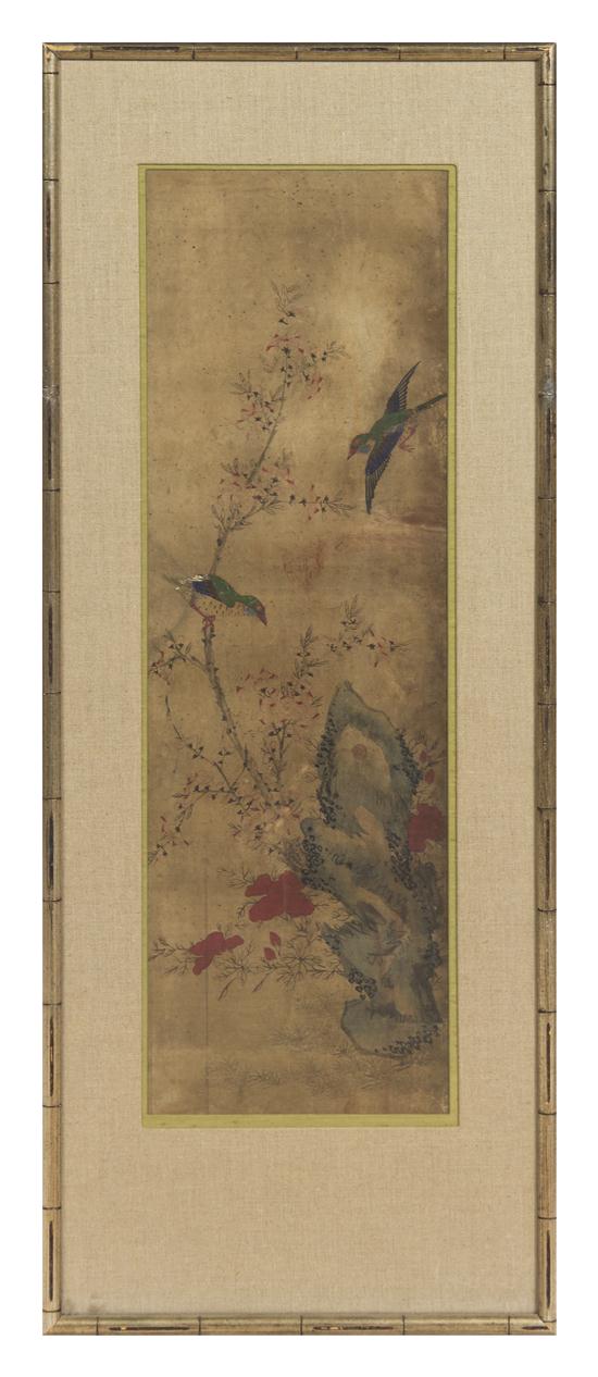 A Korean Painting depicting birds