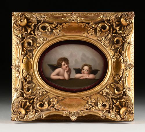 A KPM HAND PAINTED "RAPHAEL'S