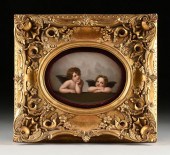 A KPM HAND PAINTED "RAPHAEL'S