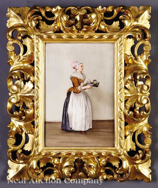 A KPM Porcelain Plaque 19th c. "The