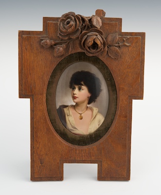 A KPM Porcelain Plaque