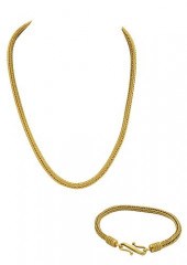 A LA PAGODE 22KT. WHEAT CHAIN