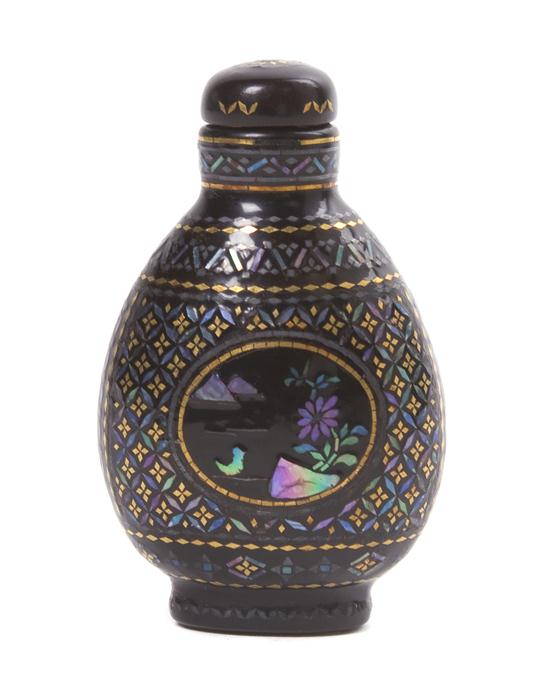 * A Lac Burgaute Snuff Bottle of