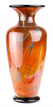 A  LACHAUSSEE ART GLASS VASE E