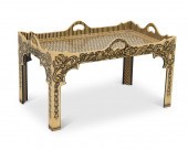A LACQUERED COFFEE TABLEA lacq