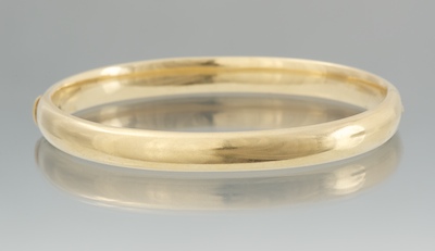 A Ladies' 14k Gold Bangle