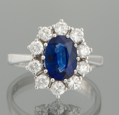 A Ladies' 1.85 Carat Sapphire and