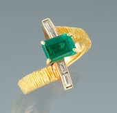 A Ladies' 18k Gold Diamond and
