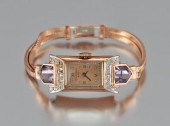 A Ladies' Art Deco Rose Gold a