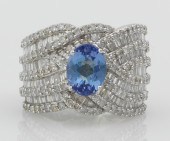 A Ladies' Diamond and Iolite R