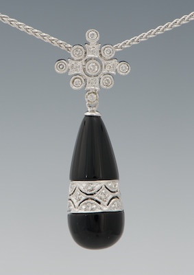 A Ladies' Diamond and Onyx