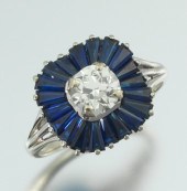 A Ladies' Diamond and Sapphire