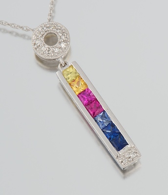 A Ladies' Diamond and Sapphire
