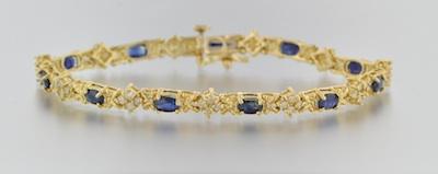 A Ladies' Diamond and Sapphire