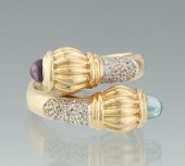 A Ladies' Diamond and Topaz By
