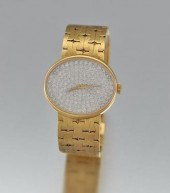 A Ladies' Diamond Dial and 18k