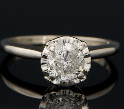 A Ladies' Diamond Engagement Ring