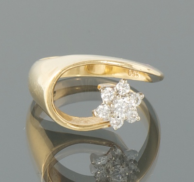 A Ladies' Diamond Flower Design