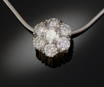 A Ladies' Diamond Pendant by