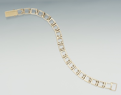 A Ladies' Gold Bracelet 14k