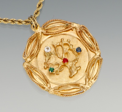 A Ladies' Gold Chain and Tree