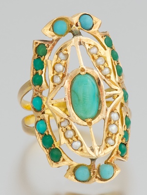 A Ladies' Gold Seed Pearl and