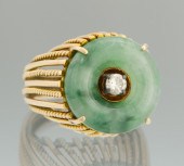 A Ladies' Jadeite and Diamond