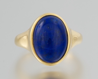 A Ladies' Lapis Lazuli Ring 14k