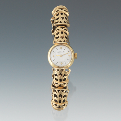 A Ladies' LeCoultre 14k Gold