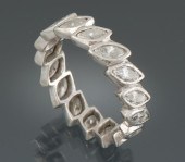 A Ladies' Marquis Diamond Plat