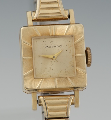A Ladies' Movado 14k Gold Dress