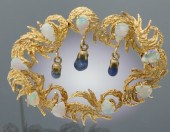 A Ladies' Opal and Sapphire Br