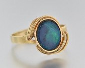 A Ladies' Opal Doublet Ring 9k